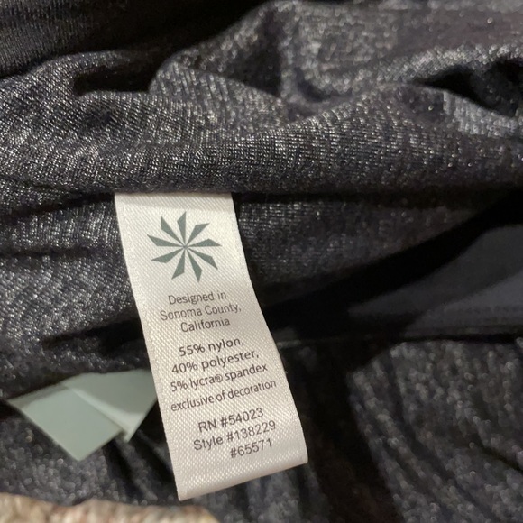 Athleta small black grey scrunch skirt women’s athletic shimmer - Picture 5 of 6